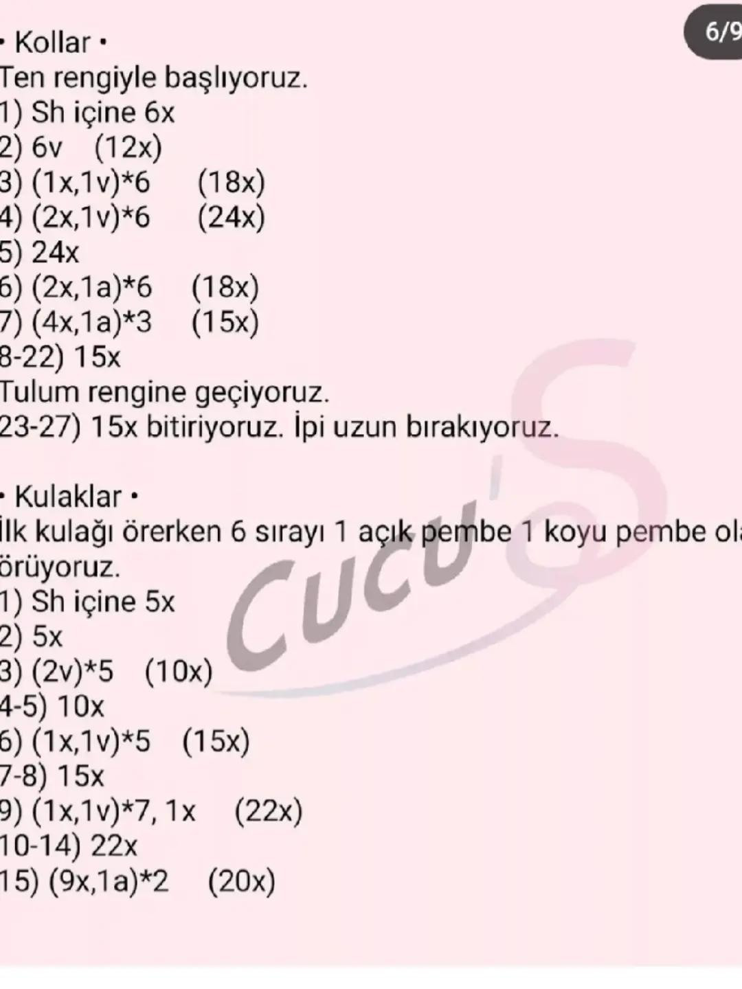 Buruşuk Tavşan Amigurumi Yapım Kılavuzu