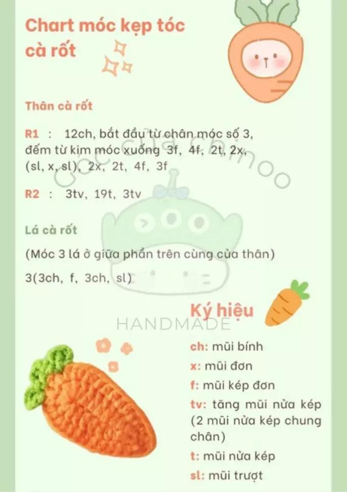 cá con, kẹp tóc bơ, kẹp tóc cà rốt, sứa, kẹp tóc lá cải thảo