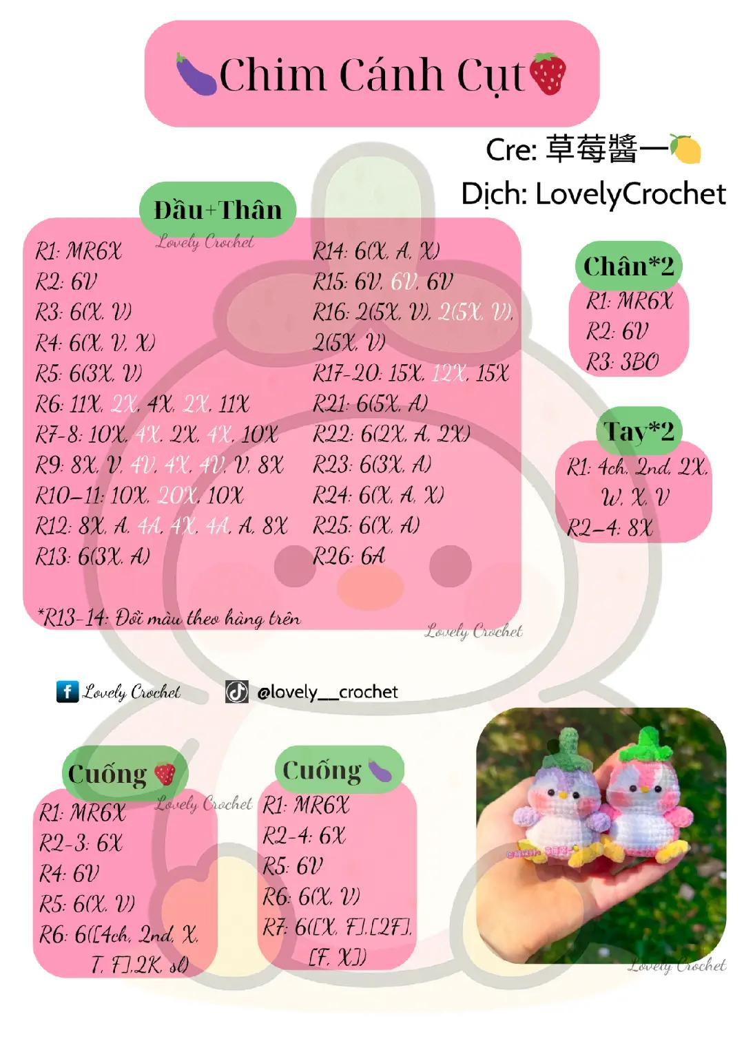 cà tím Chim Cánh Cụt dâu tây