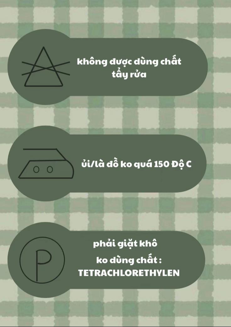 các ký hiệu lưu ý khi sử dụng len