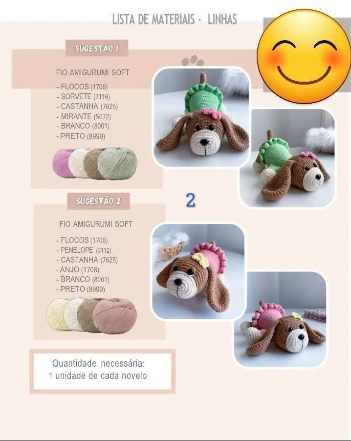 Cachorrinho Amigurumi Fofo com Vestido Verde e Laço Rosa