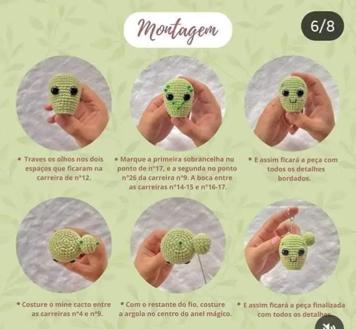 Cacto de Crochê Amigurumi com Flores: Um Guia de Criação Criativa