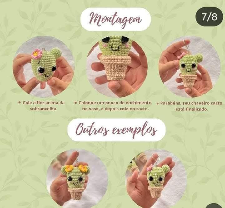 Cacto de Crochê Amigurumi com Flores: Um Guia de Criação Criativa