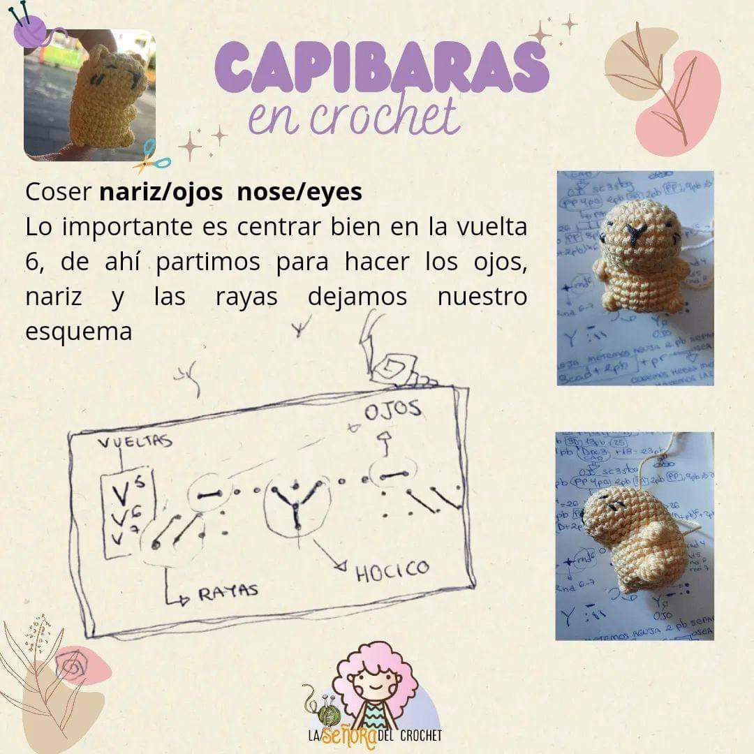 Capibaras de ganchillo: guía paso a paso para principiantes