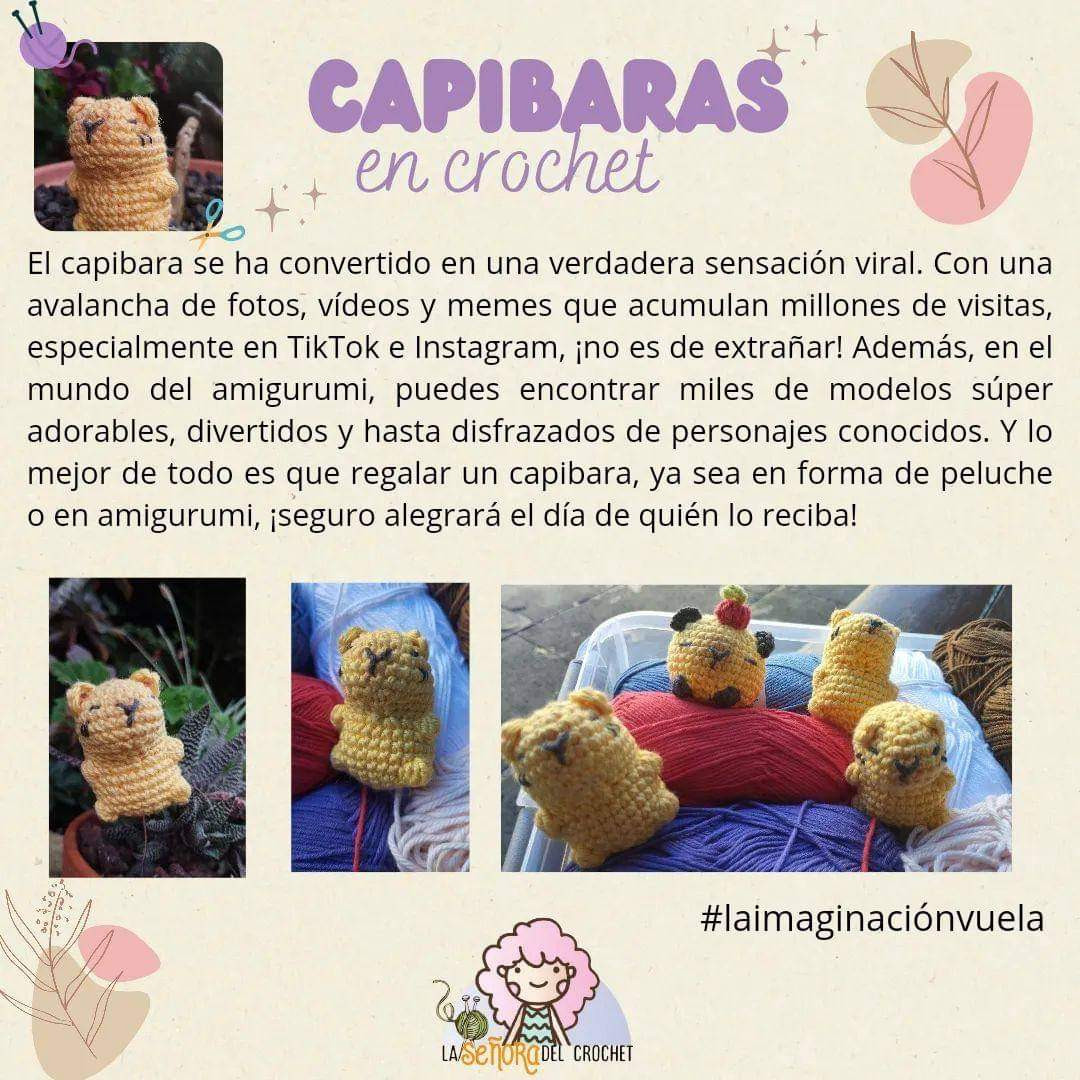 Capibaras de ganchillo: guía paso a paso para principiantes