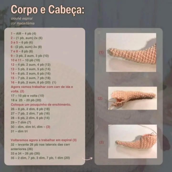 Caracol de Crochê com Flores: Receita Grátis para Amigurumi