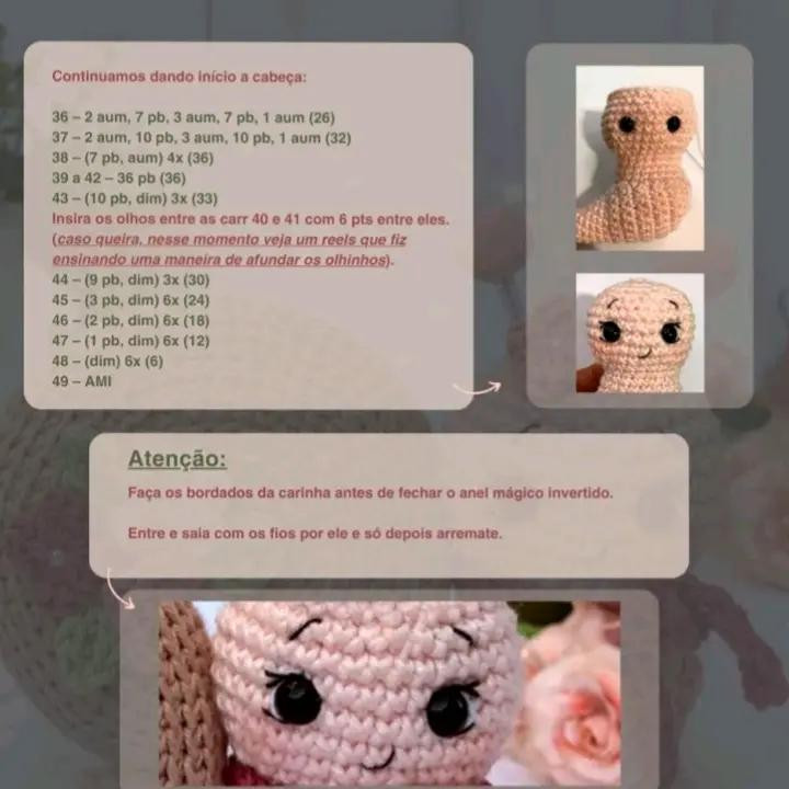 Caracol de Crochê com Flores: Receita Grátis para Amigurumi