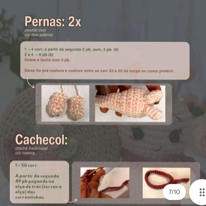 Caracol de Crochê com Flores: Receita Grátis para Amigurumi