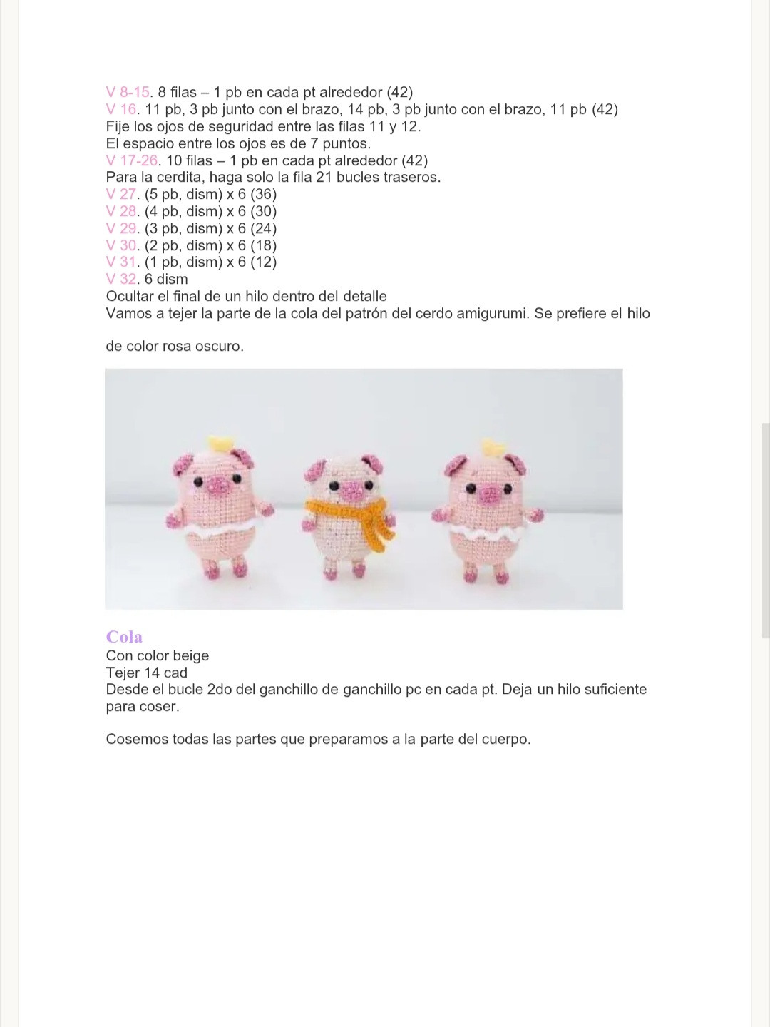 Cerdito Amigurumi: Patrón Gratuito para Principiantes