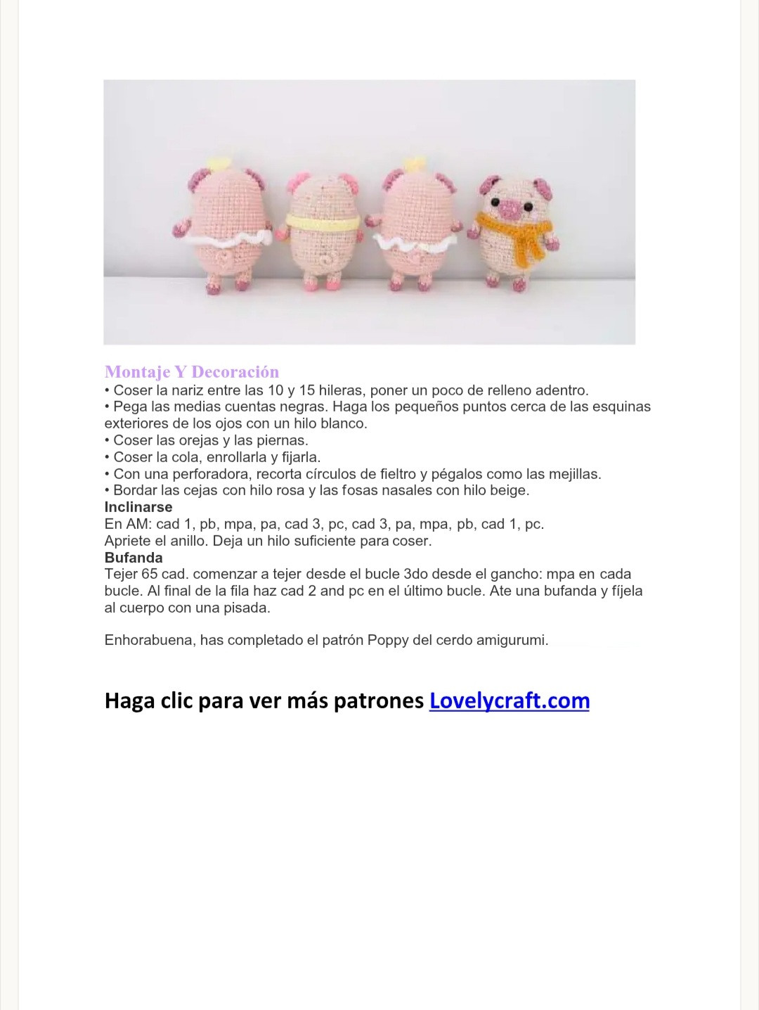 Cerdito Amigurumi: Patrón Gratuito para Principiantes