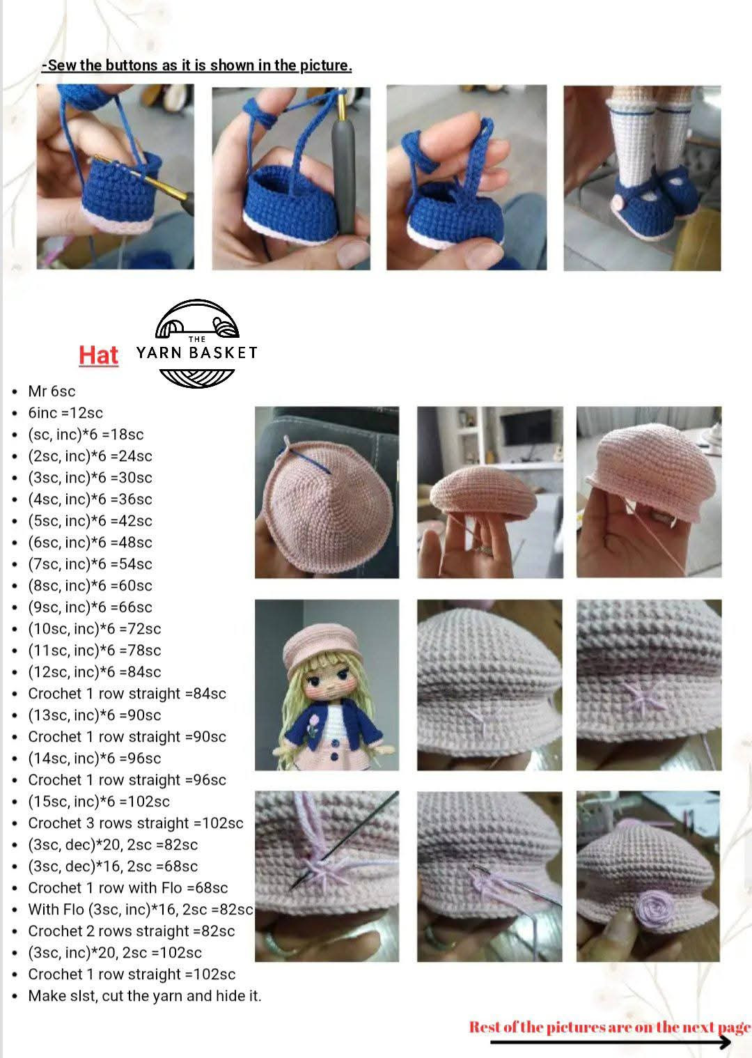 Charming Crochet Doll Pattern with Pink Outfit and Hat