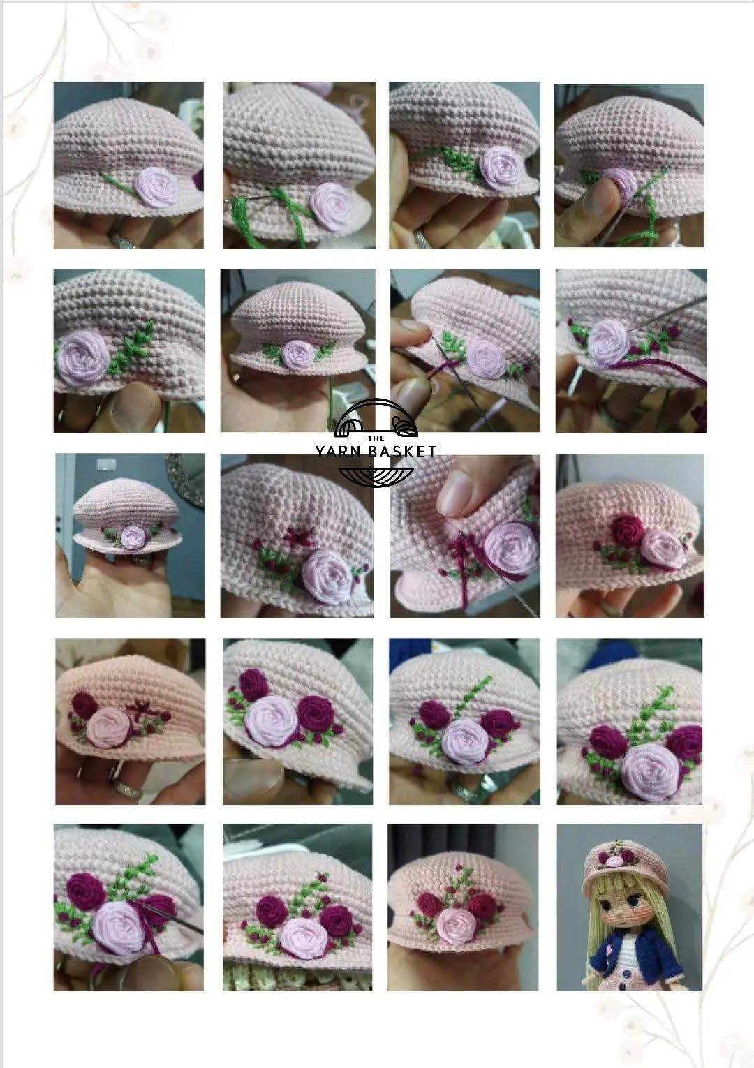 Charming Crochet Doll Pattern with Pink Outfit and Hat