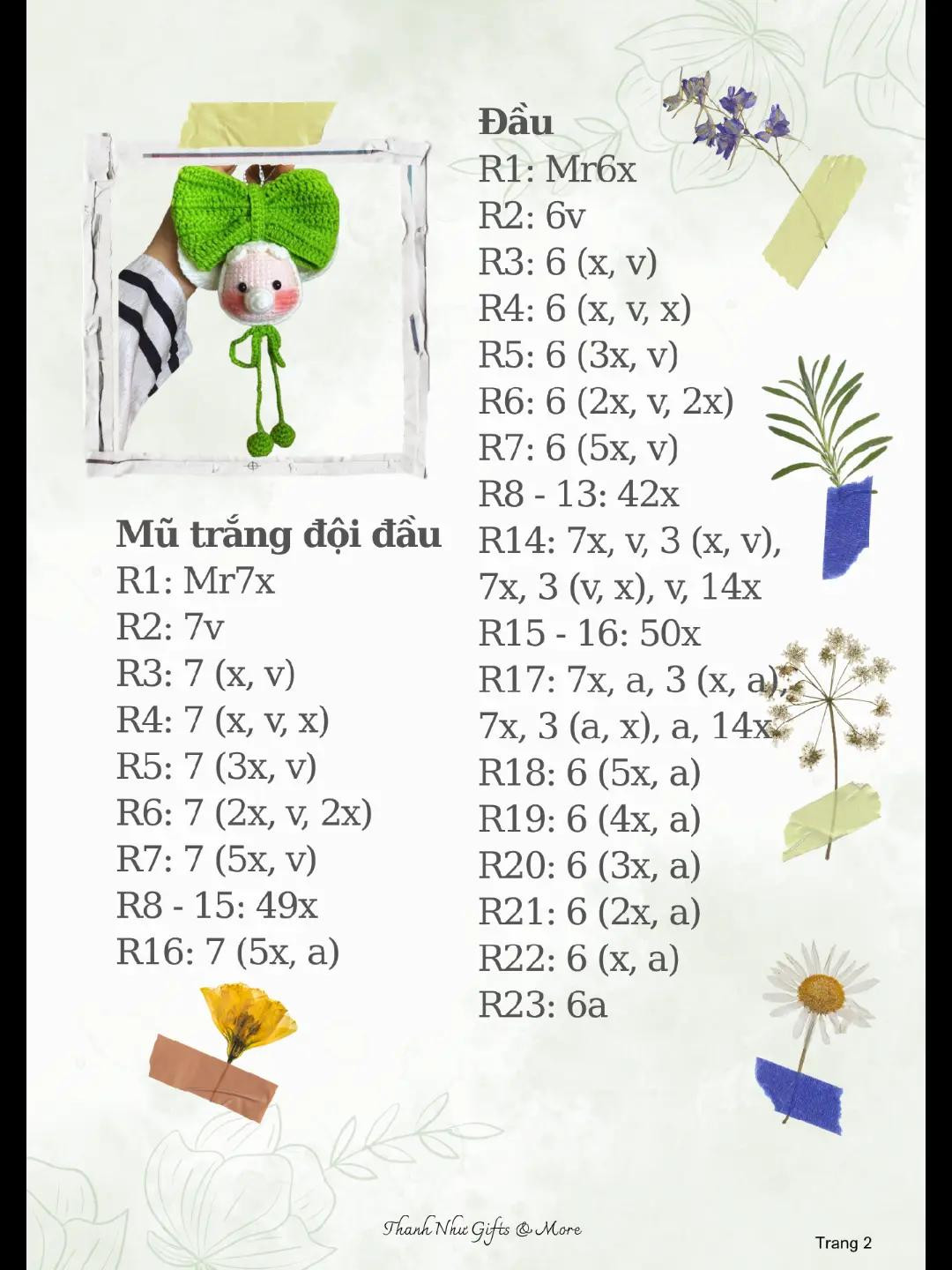 chart bé mickey nơ