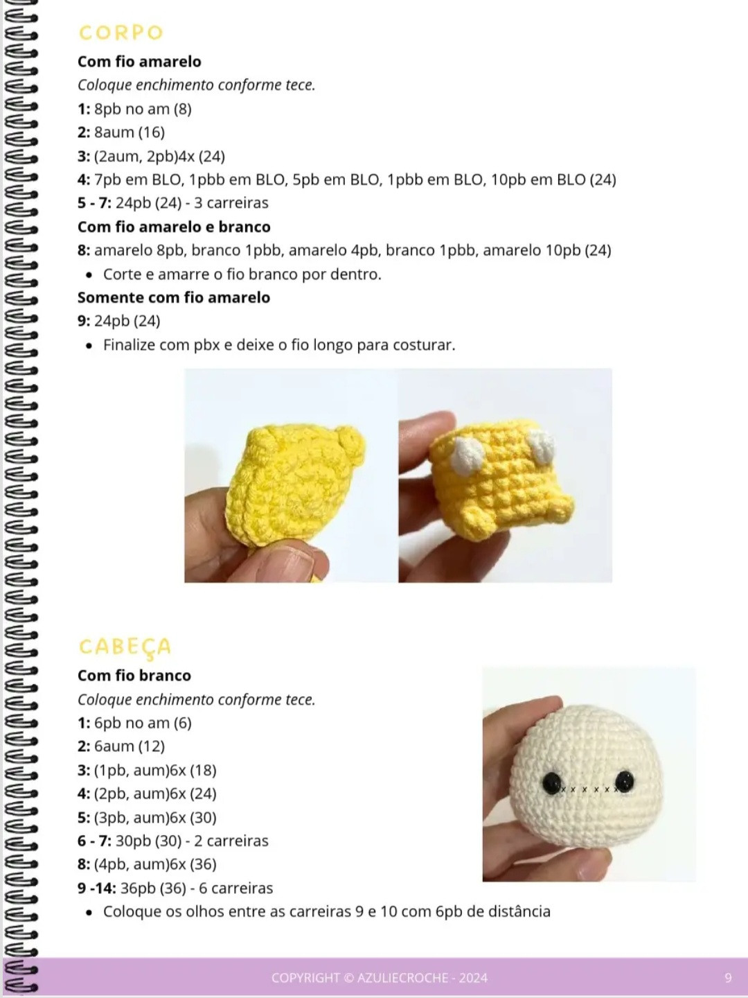 Chart de Crochê Amigurumi Chimmy com Instruções Detalhadas e Materiais