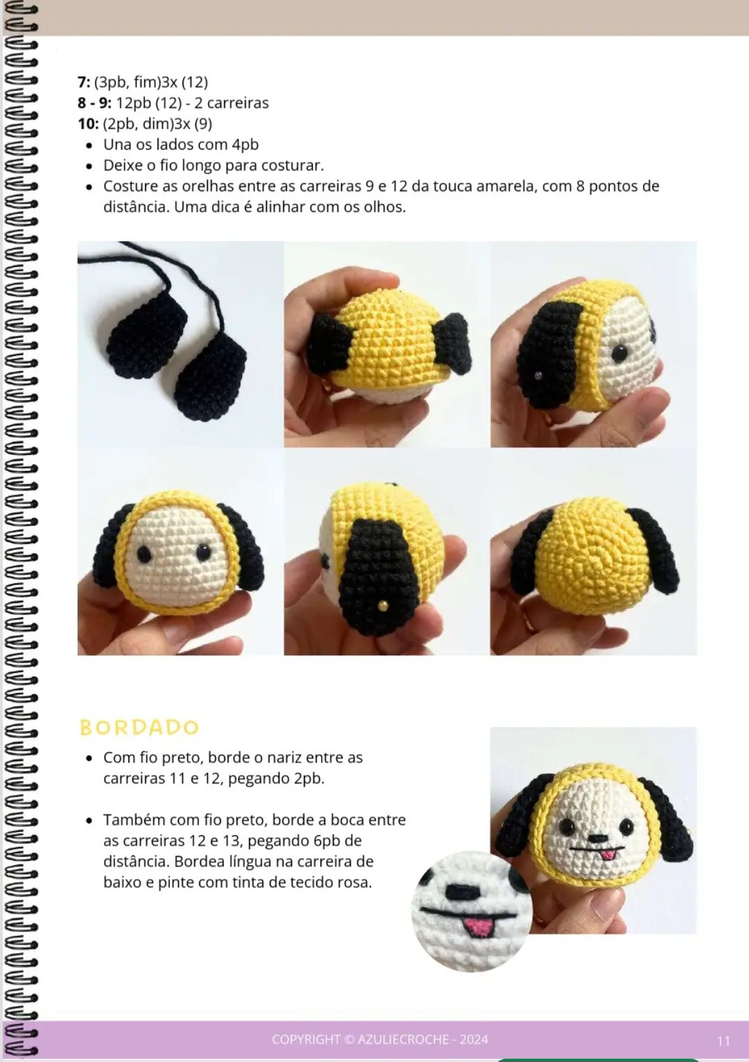 Chart de Crochê Amigurumi Chimmy com Instruções Detalhadas e Materiais