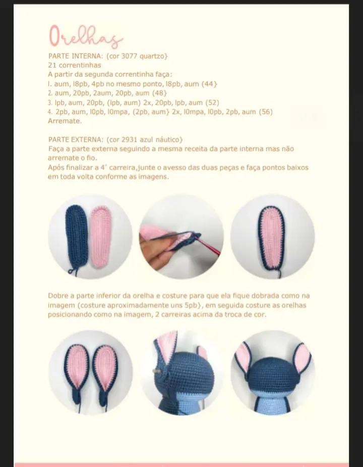 Chart de Crochê: Bonecos Stitch e Angel com Detalhes Incríveis