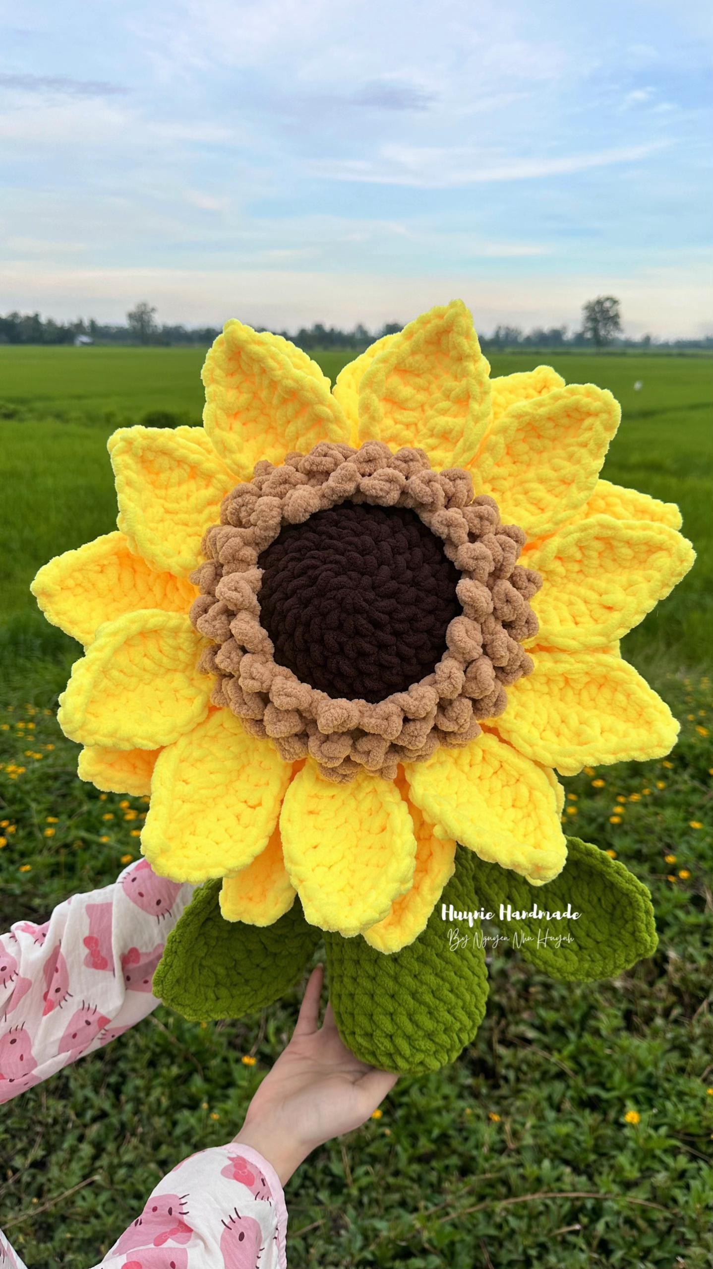 Chart hoa hướng dương nhung đũa🌻
