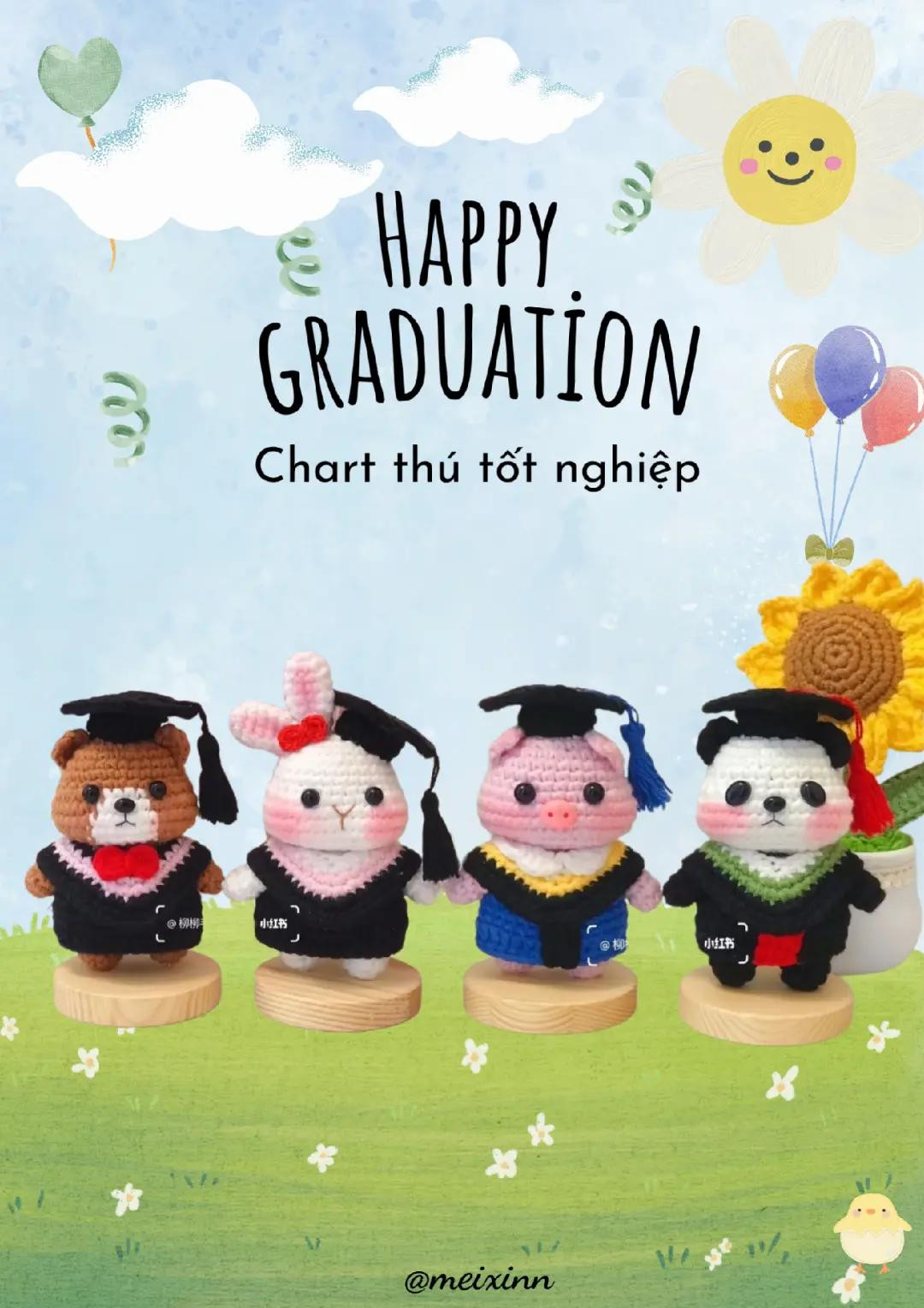 chart len thú tốt nghiệp