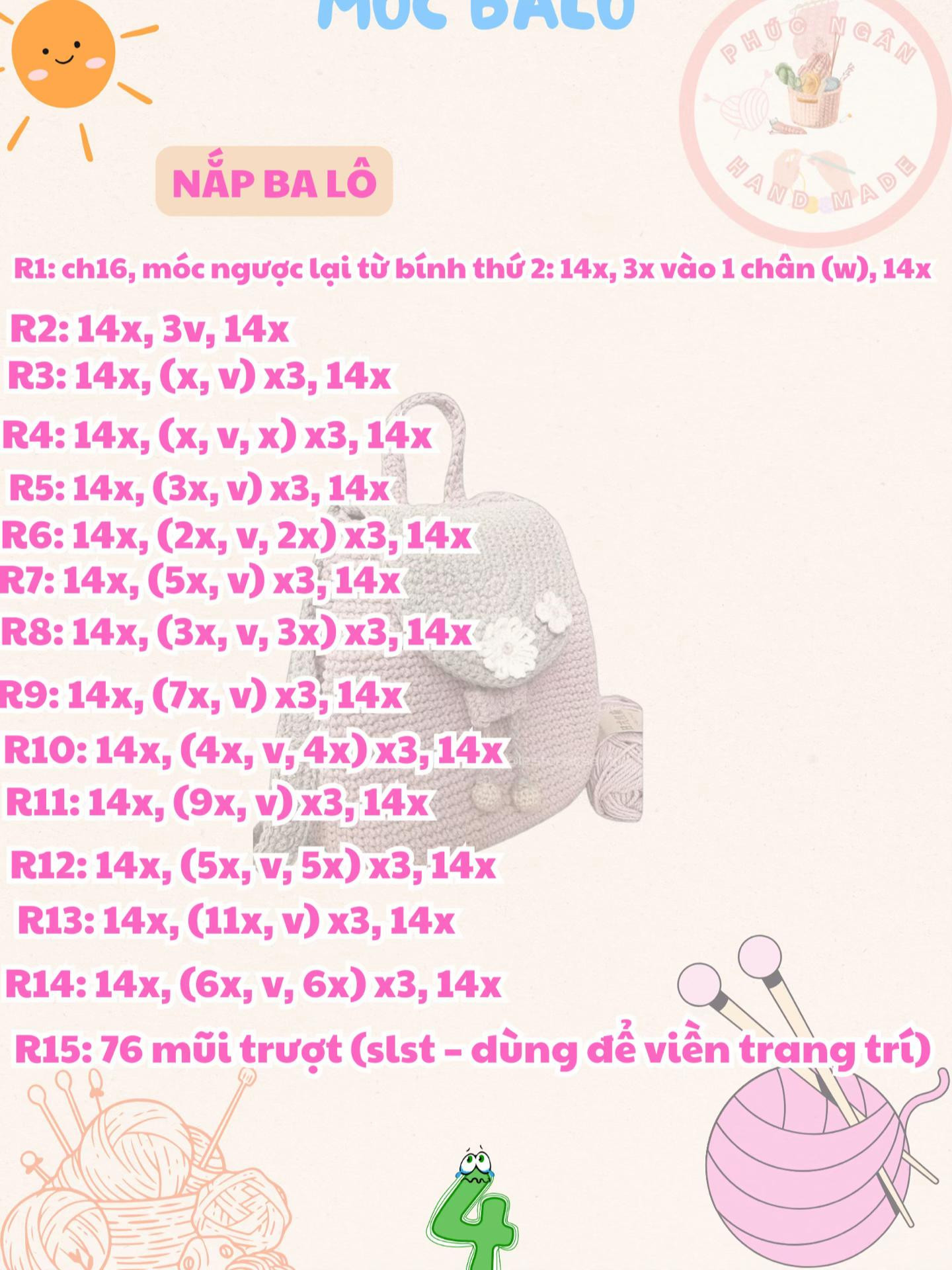 chart móc balo siêu cute 2