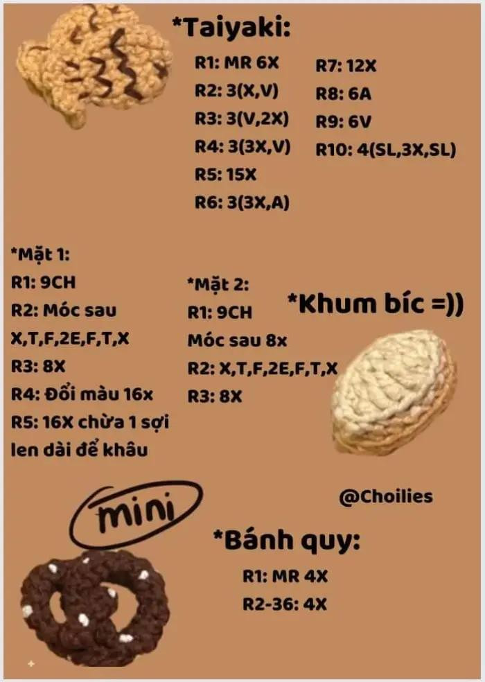 chart móc bánh mì