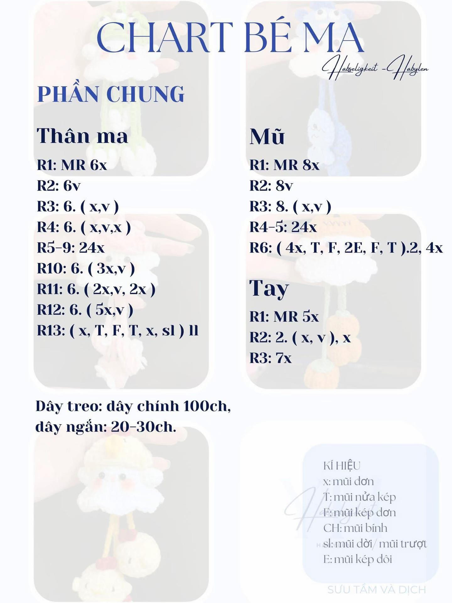 chart móc bé ma
