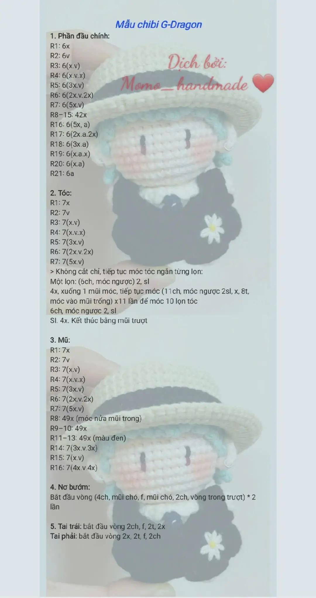 chart móc chibi g-dragon