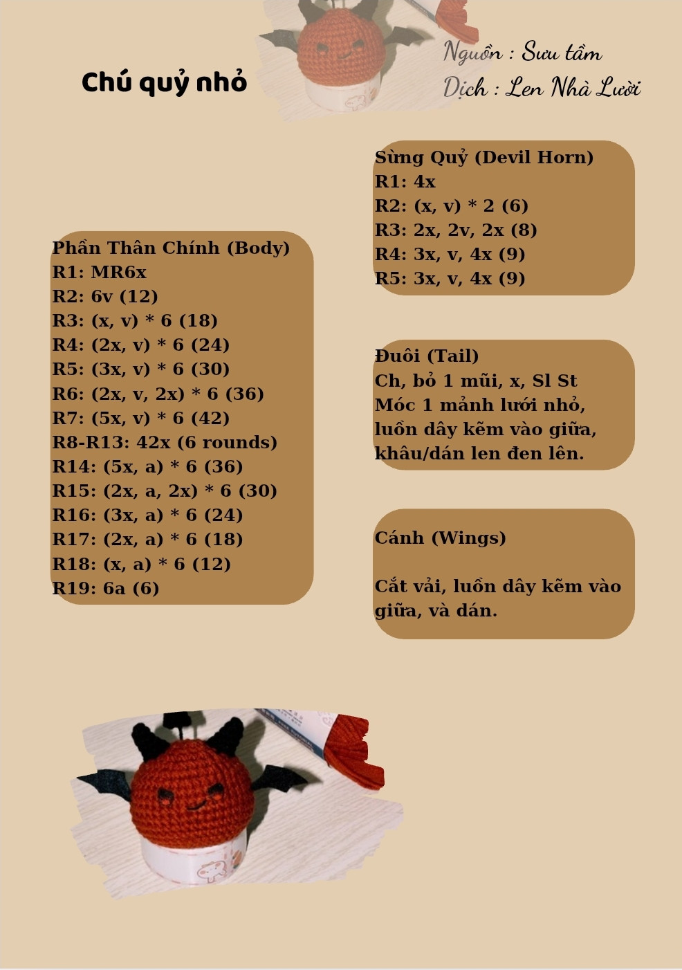chart móc chú quỷ nhỏ