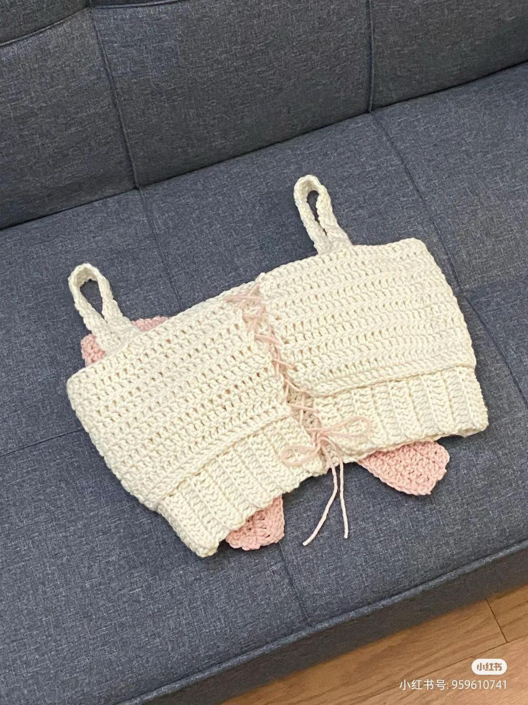 chart móc crochet croptop