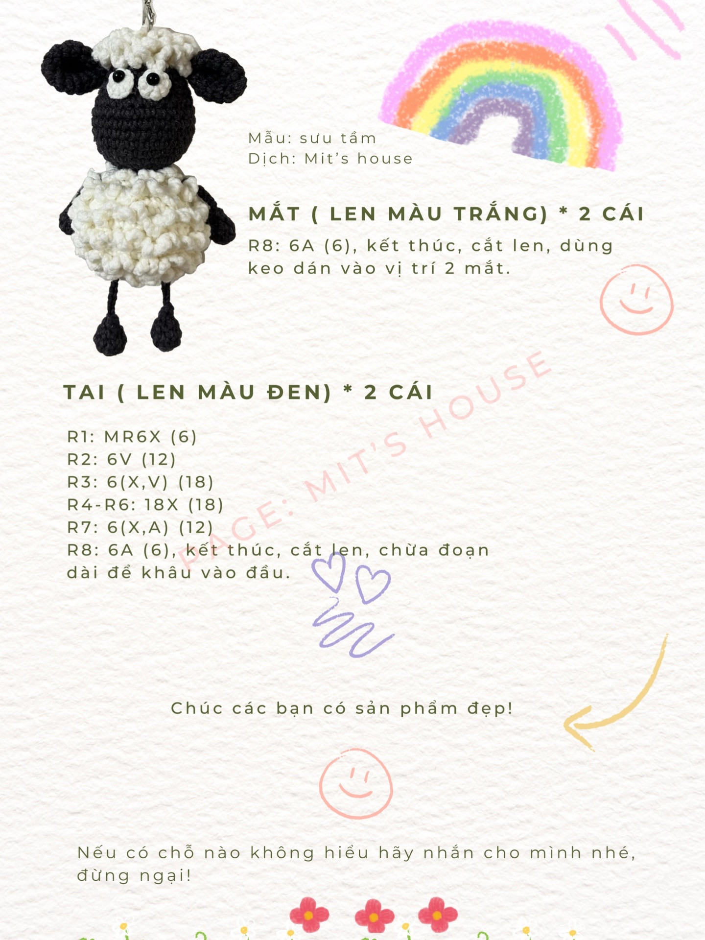 chart móc cừu da đen