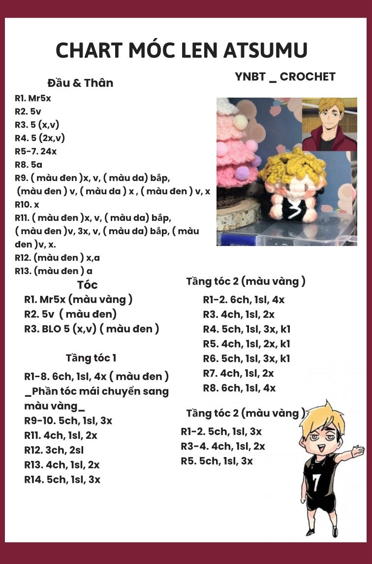 chart móc len atsumu