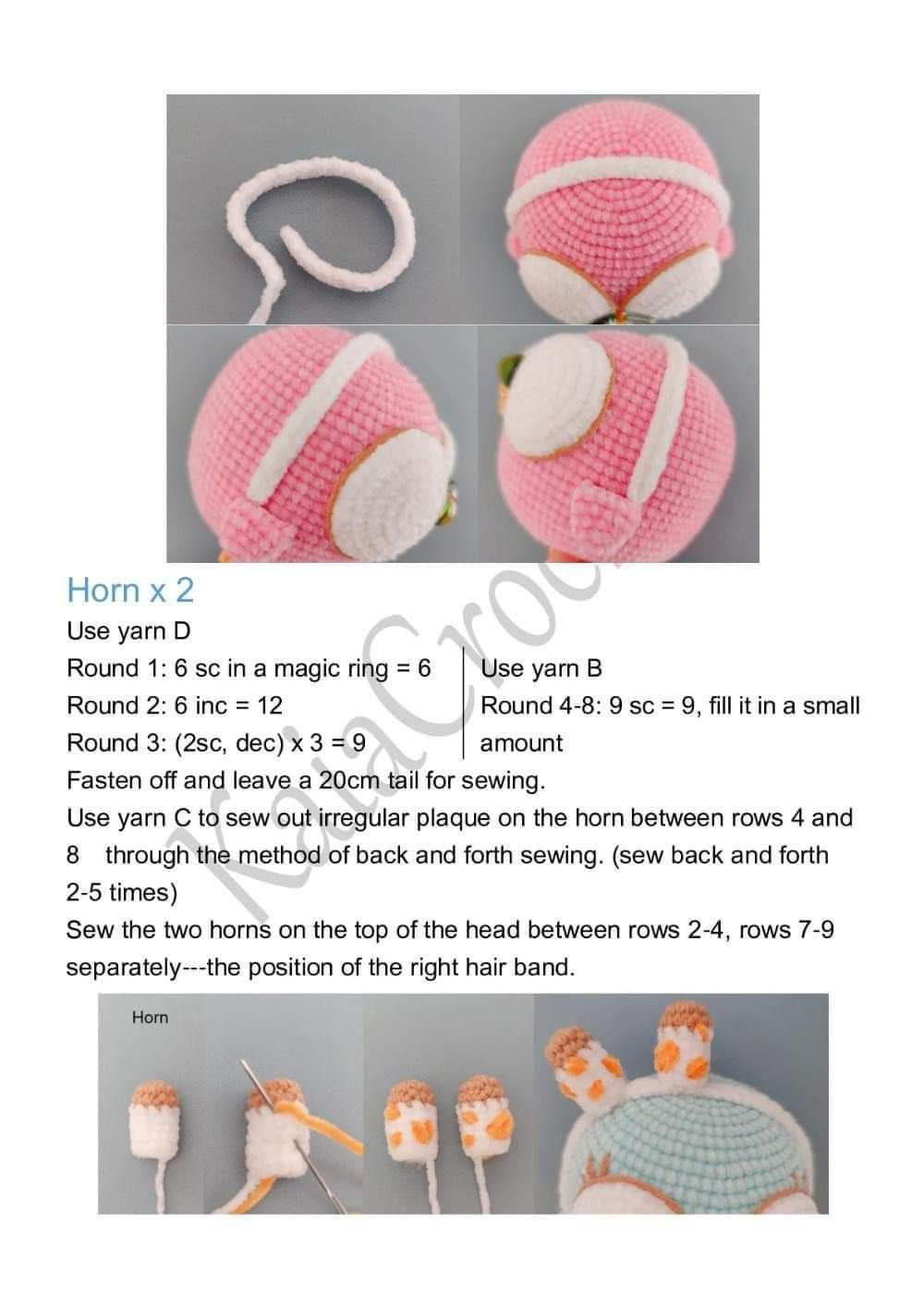 Chart Móc Len: Bốn Chú Cú Amigurumi Ngộ Nghĩnh Dễ Thương