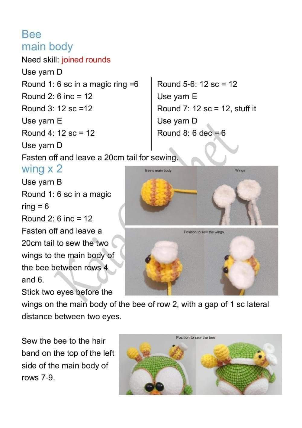 Chart Móc Len: Bốn Chú Cú Amigurumi Ngộ Nghĩnh Dễ Thương