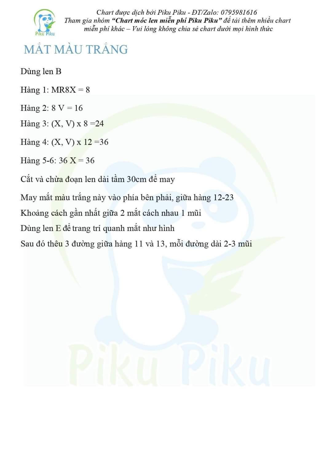 Chart Móc Len: Bốn Chú Cú Amigurumi Ngộ Nghĩnh Dễ Thương