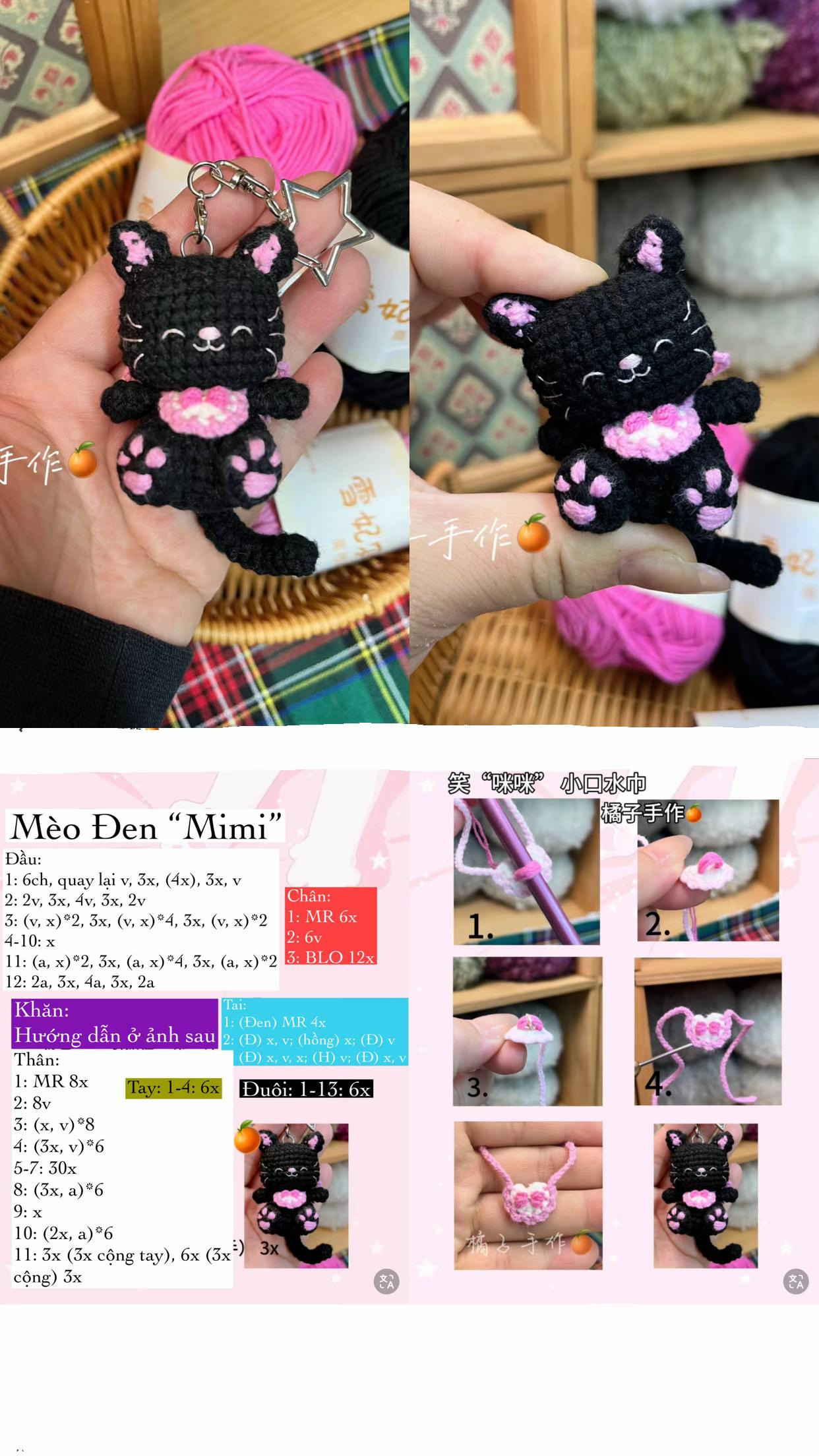 chart móc mèo mimi len