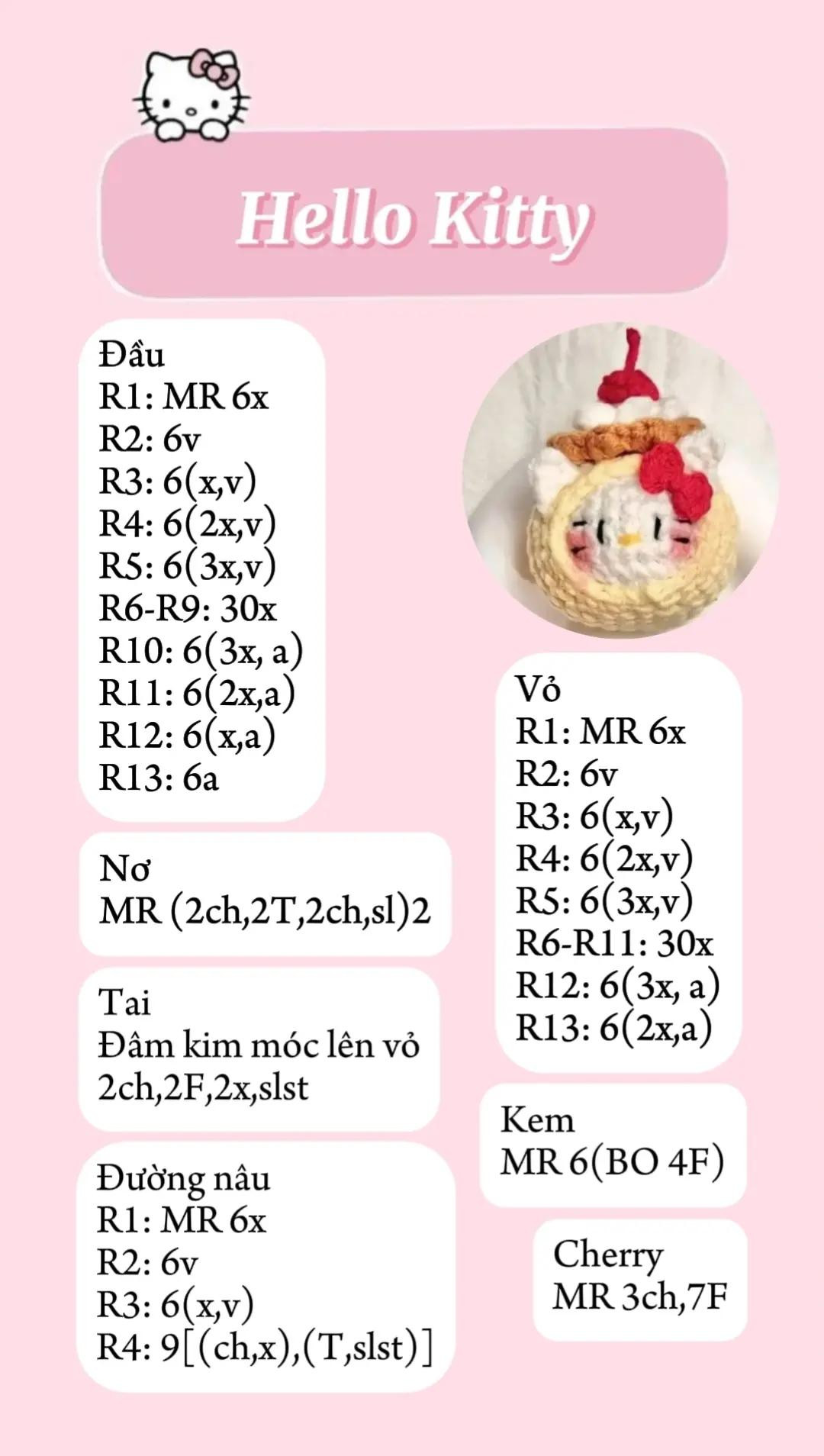 chart móc mochi hello kitty len