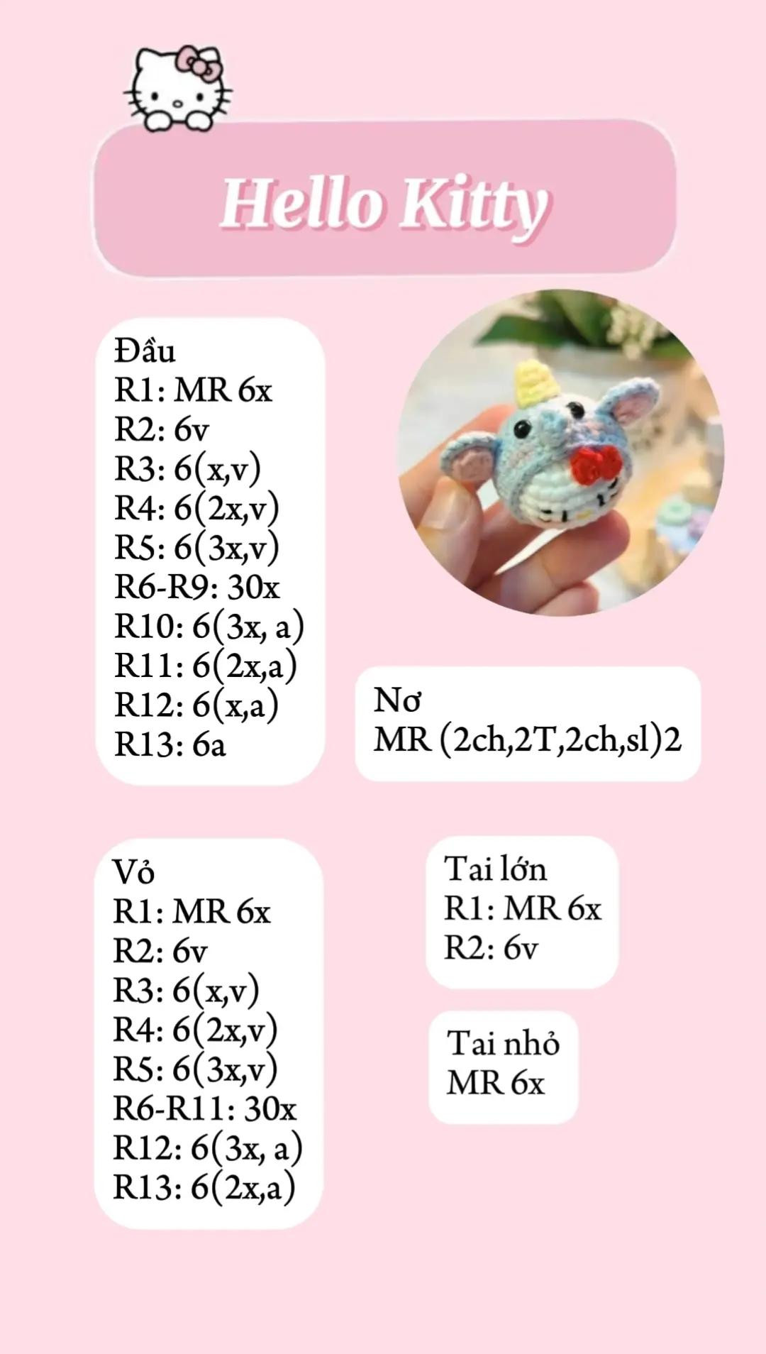 chart móc mochi hello kitty len