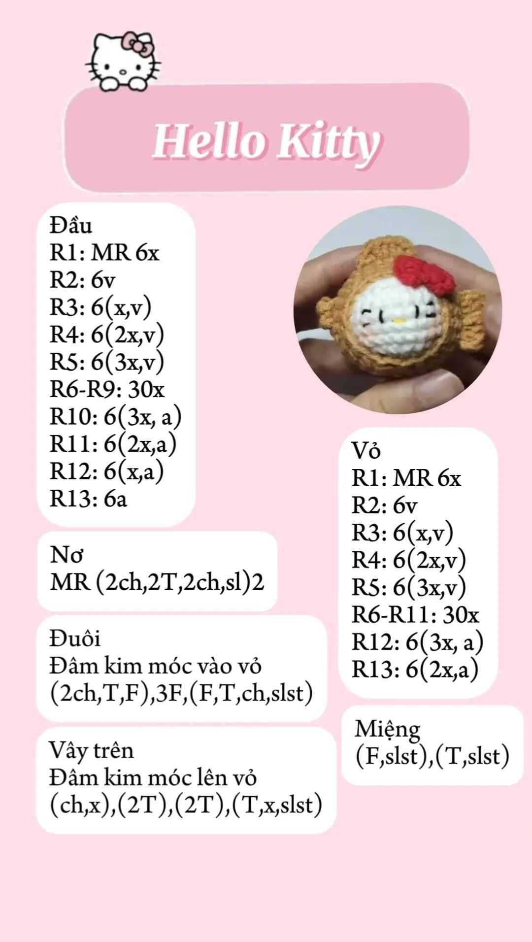 chart móc mochi hello kitty len