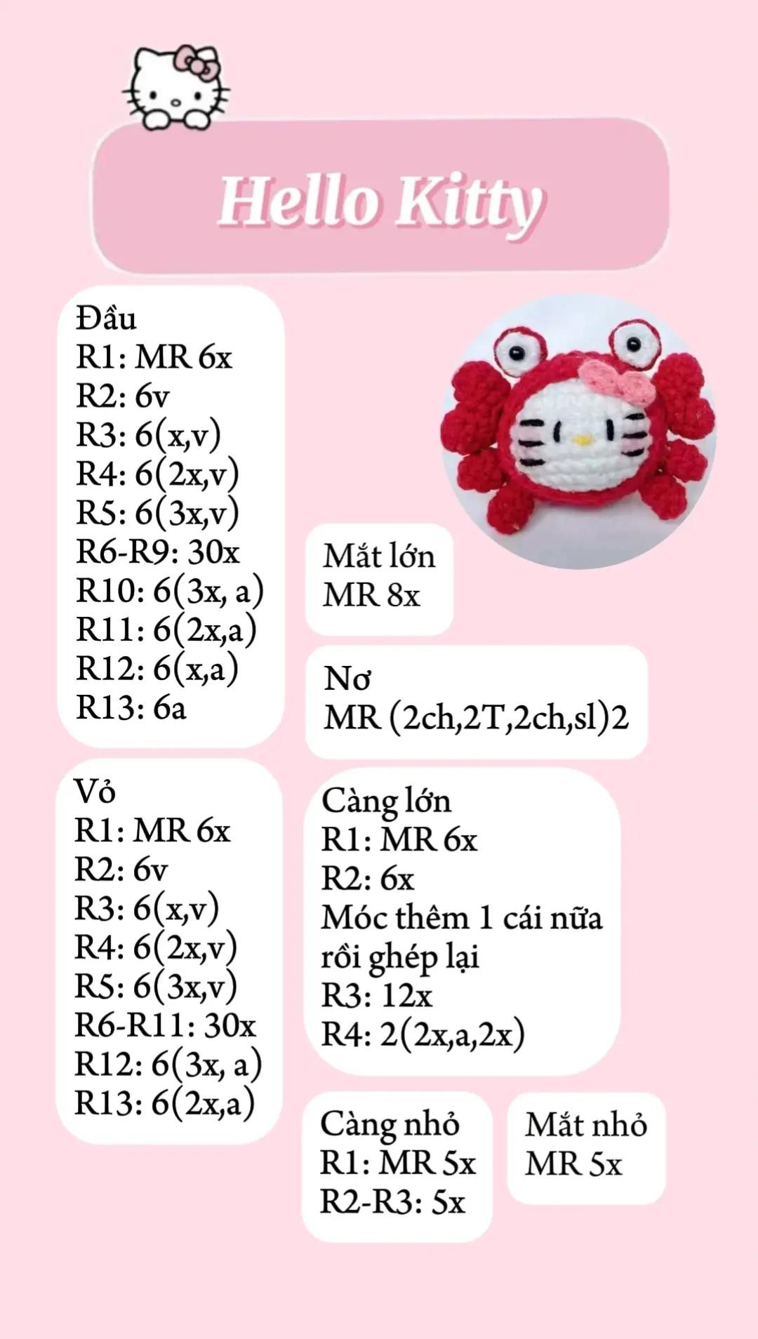 chart móc mochi hello kitty len