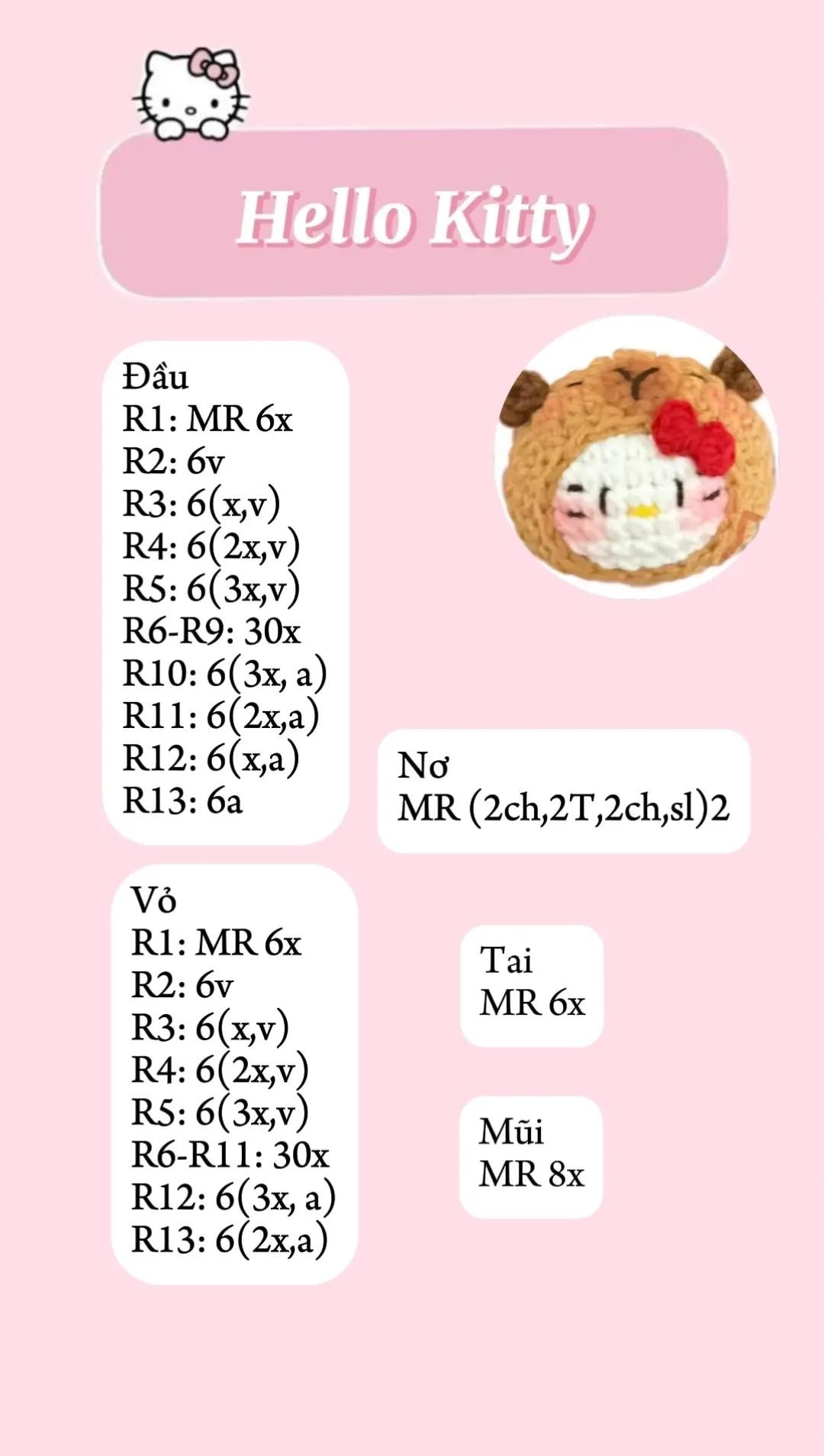 chart móc mochi hello kitty len