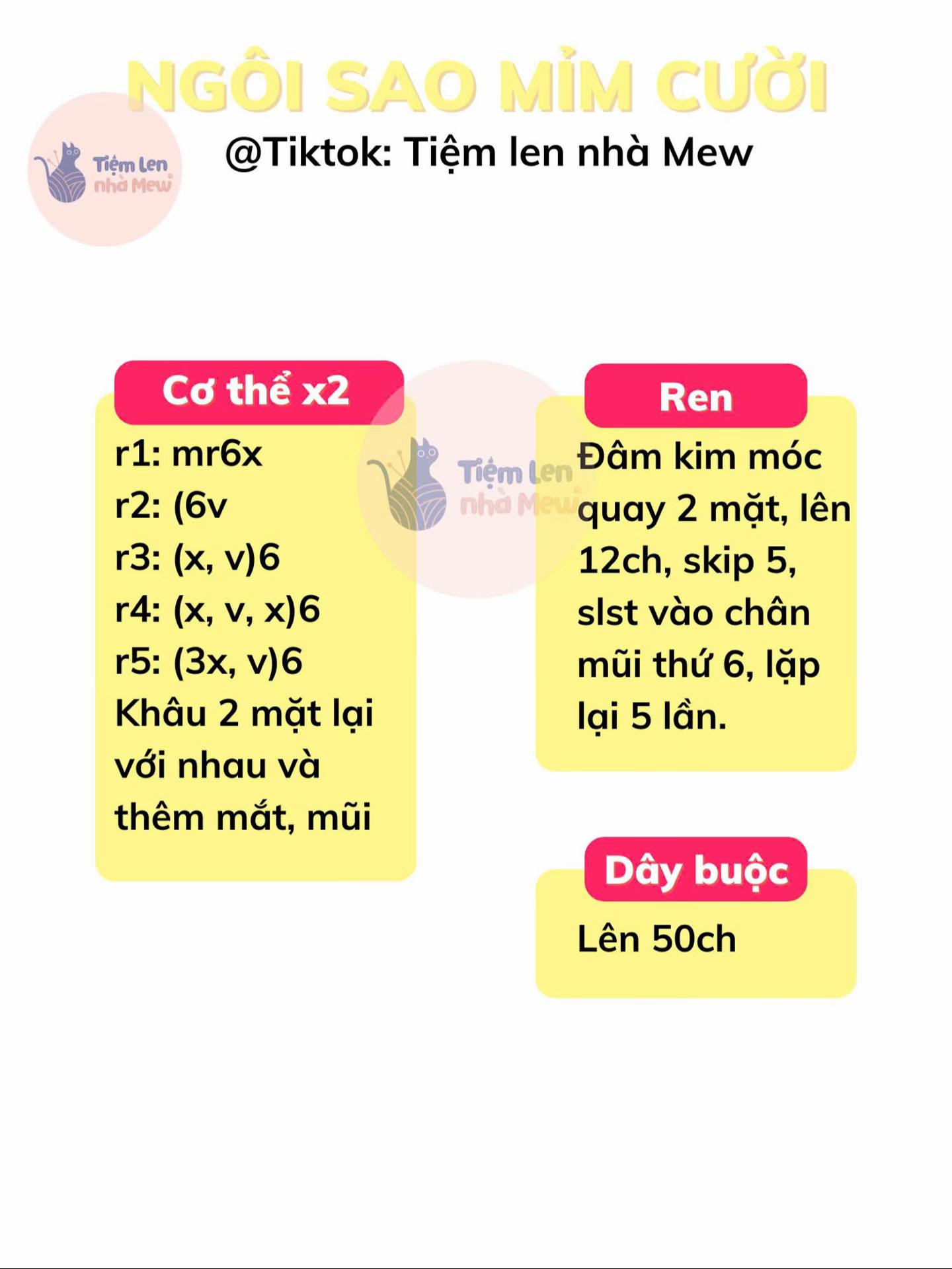 Chart móc ngôi sao mĩm cười