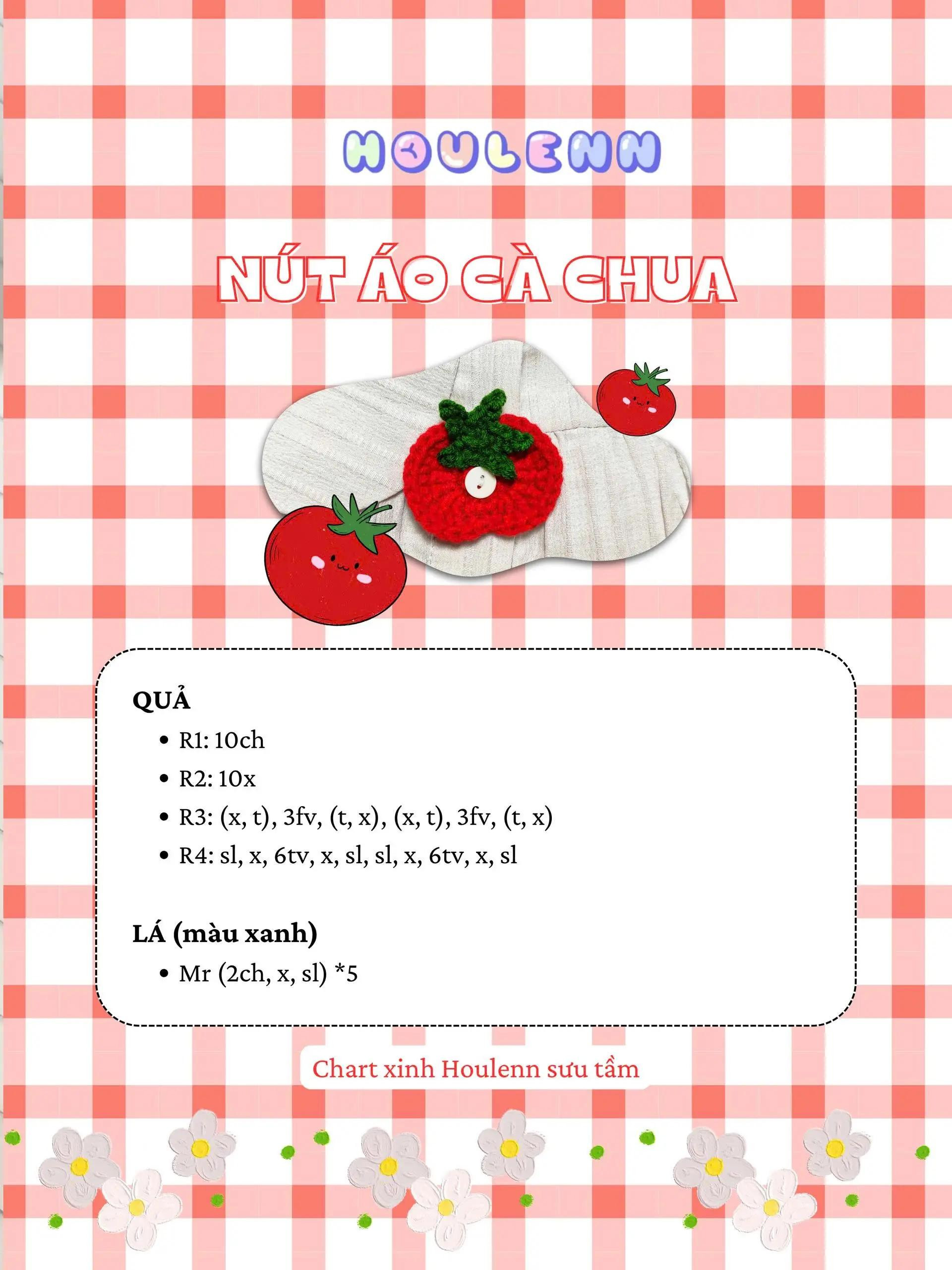 chart móc nút cài áo