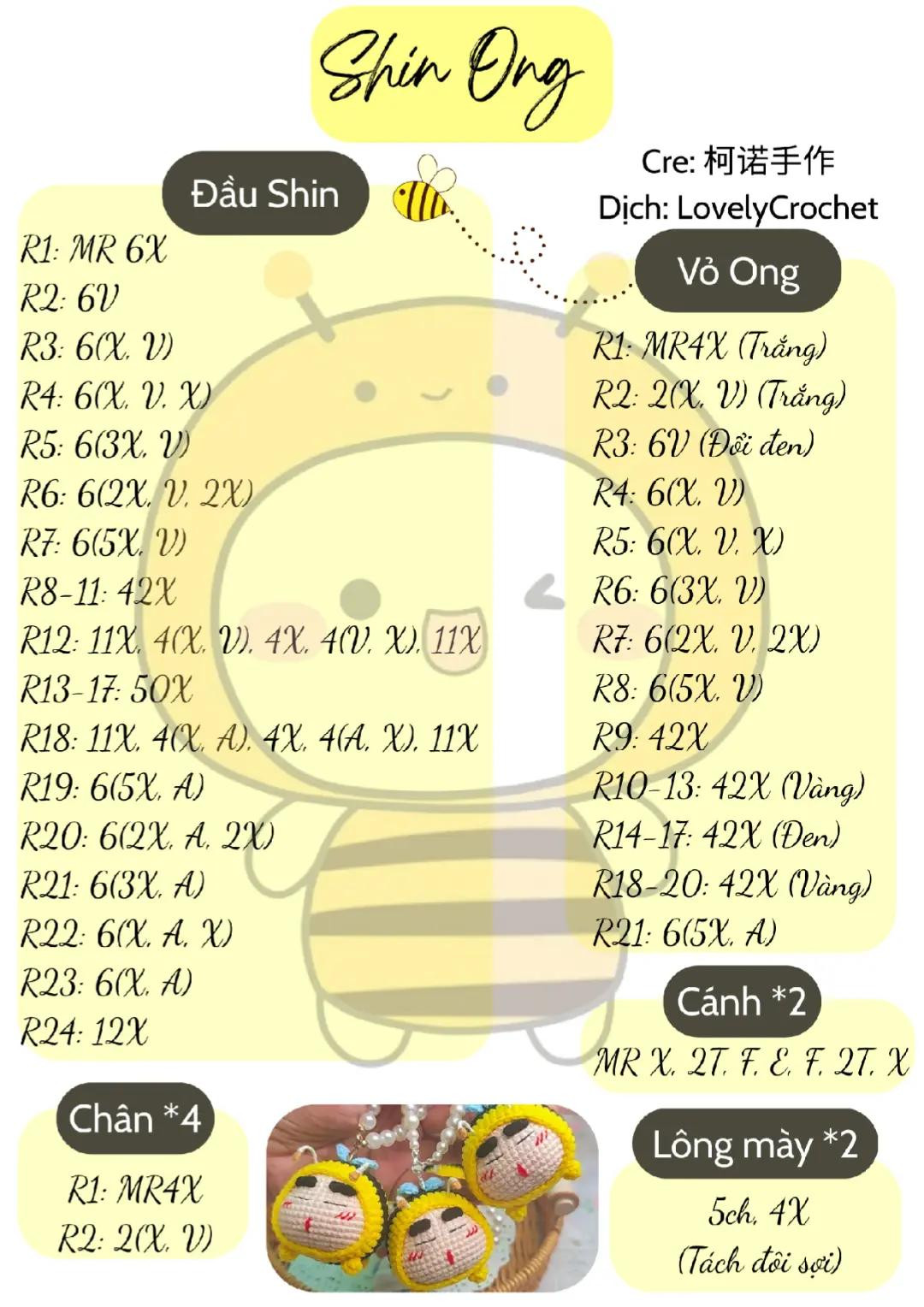 chart móc Shin ong 🐝