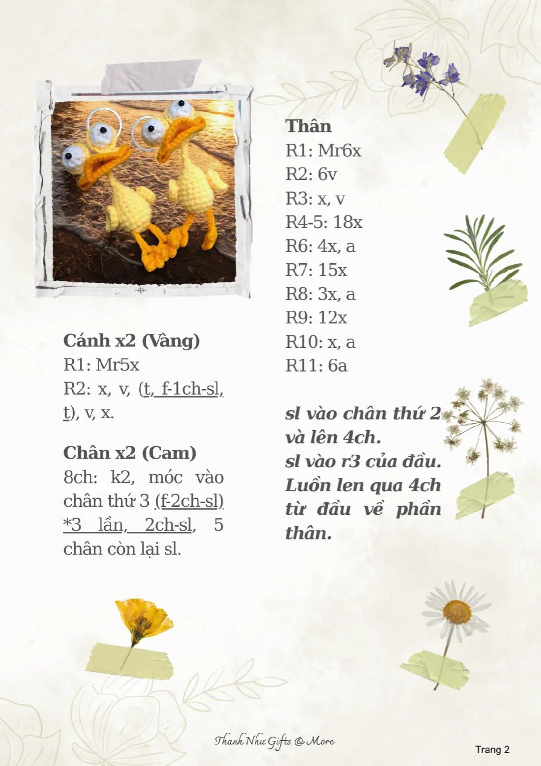 chart móc vịt lắc lư