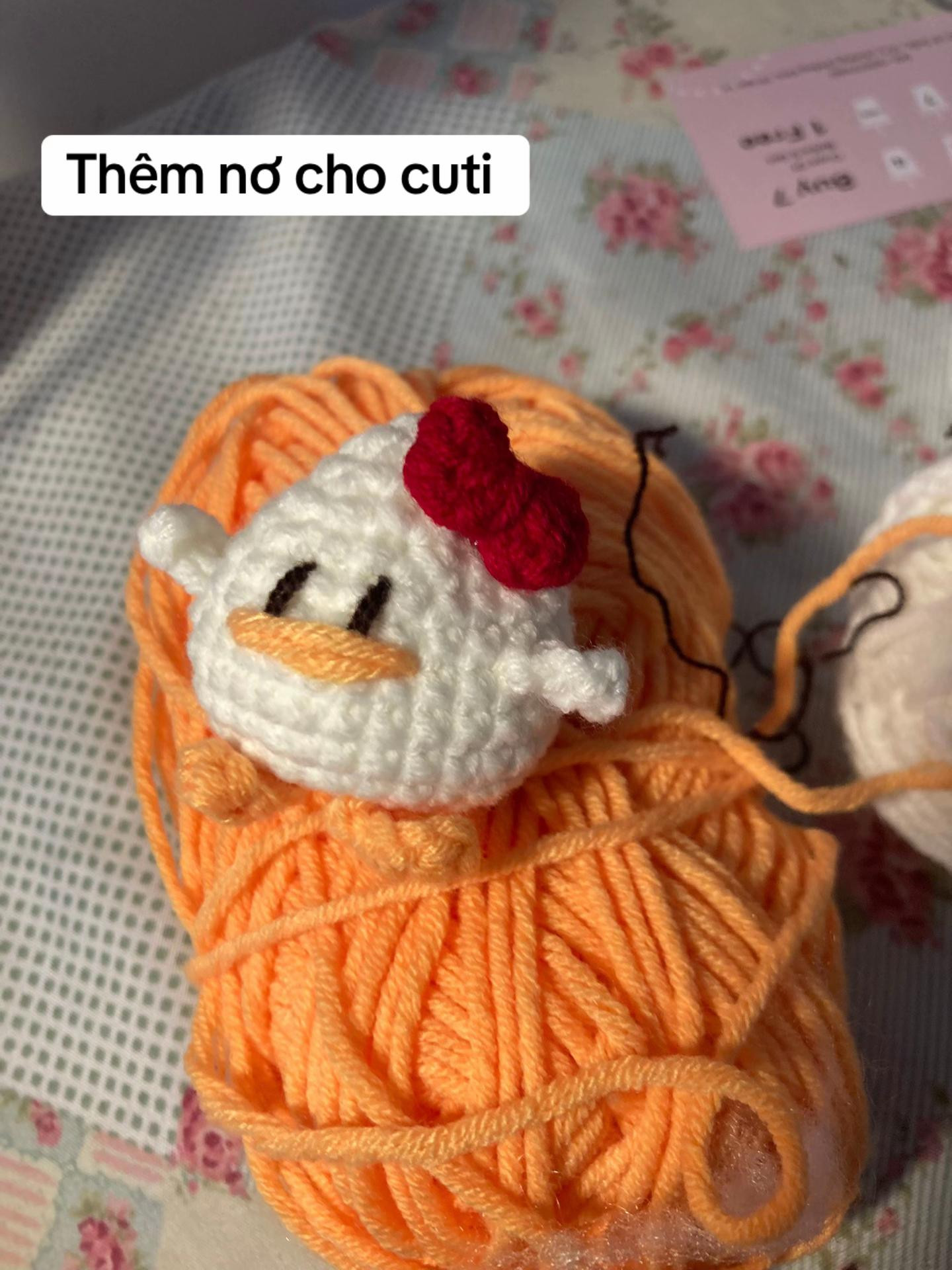 chart móc vịt mini len