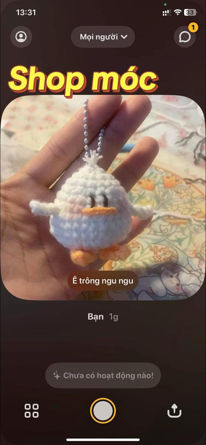 chart móc vịt mini len len