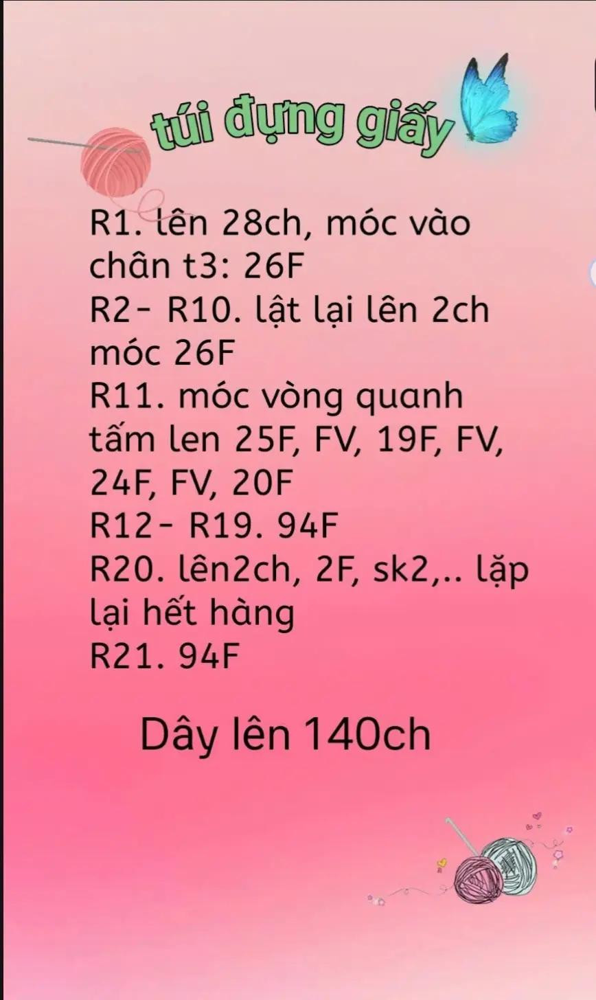 Chart túi đựng giấy
