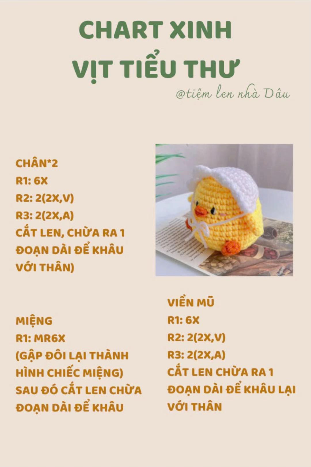 chart xinh vịt tiểu thư