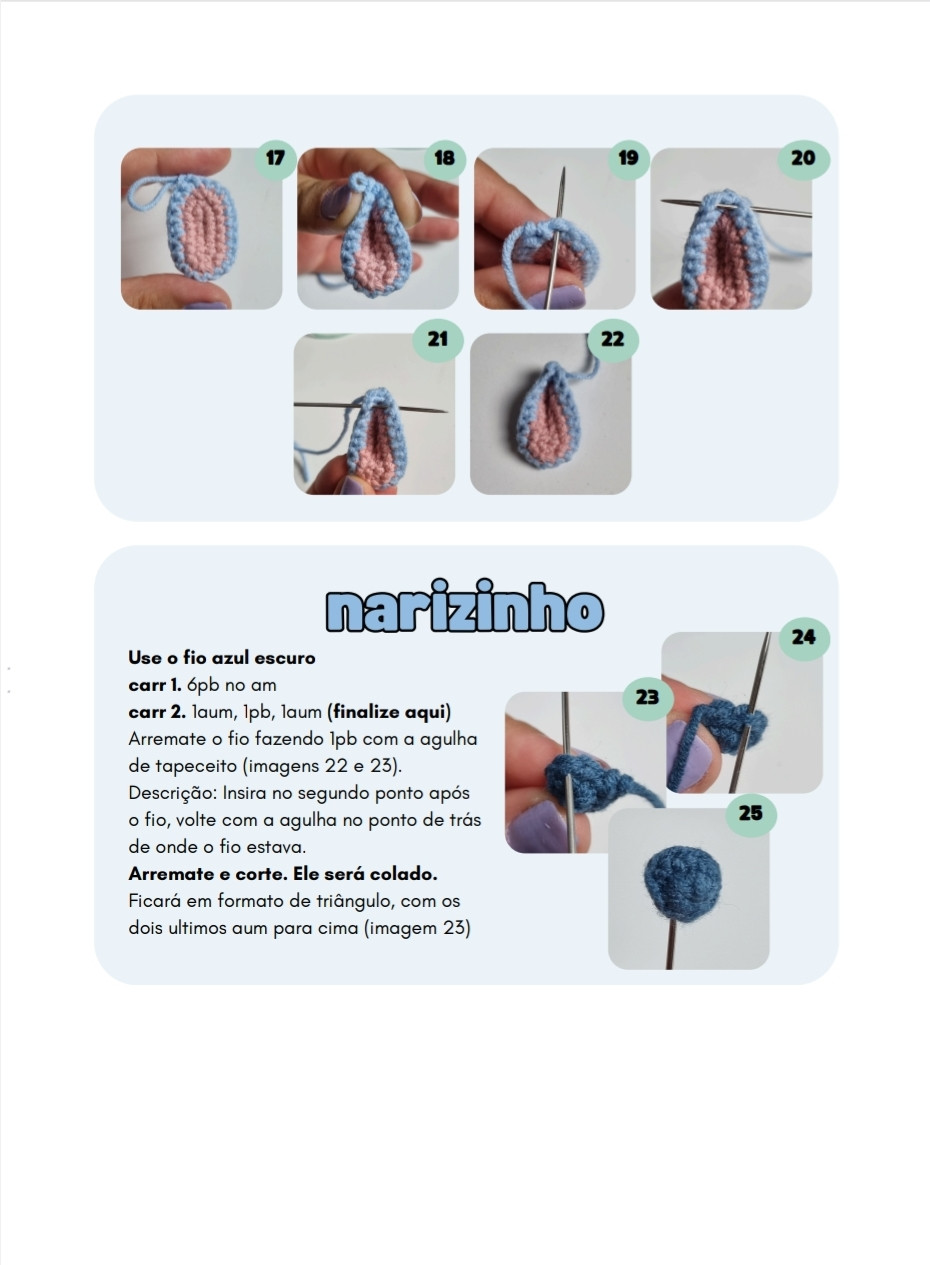 Chaveiro de Amigurumi Stitch para Amantes de Crochê