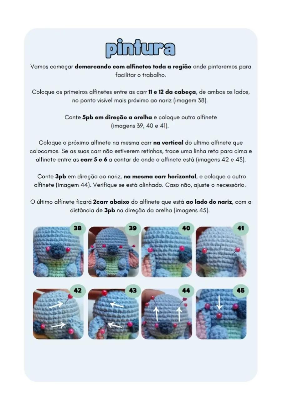 Chaveiro de Amigurumi Stitch para Amantes de Crochê
