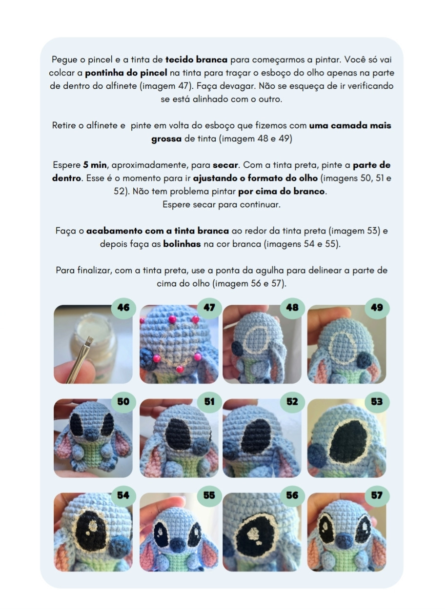 Chaveiro de Amigurumi Stitch para Amantes de Crochê